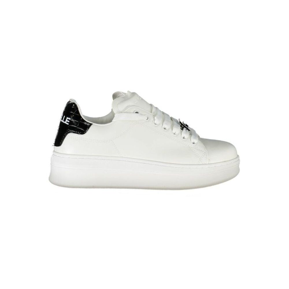 Gaelle Paris White Polyurethane Women Women's Sneaker